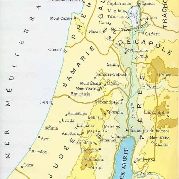 carte palestine